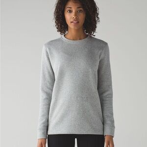 Lululemon Yes Fleece Pullover in Heathered Medium Grey size 4